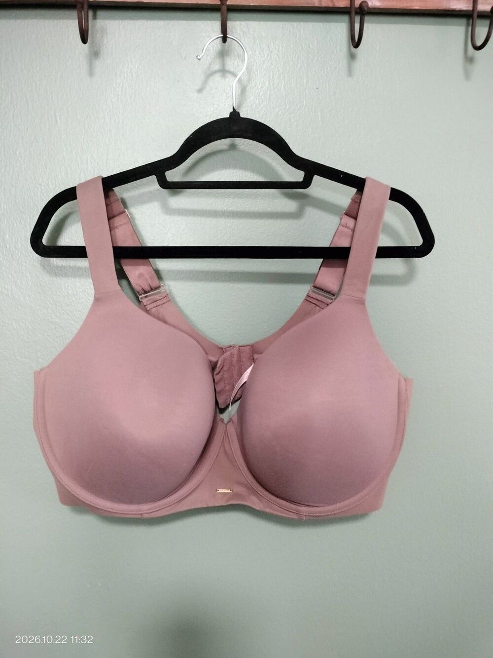 Cacique Tan Smooth Underwire Balconette Bra lightly padded Sz 44F